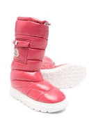 Stivali da neve per bambina Moncler Enfant fucsia con design imbottito - Rubino Kids