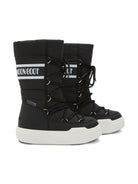 Stivali da neve per bambini Moon Boot Kids neri con chiusura con lacci - Rubino Kids