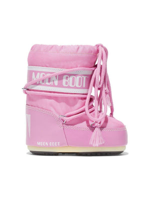 Stivali da neve per neonata Moon Boot Kids Icon Mini rosa con lacci