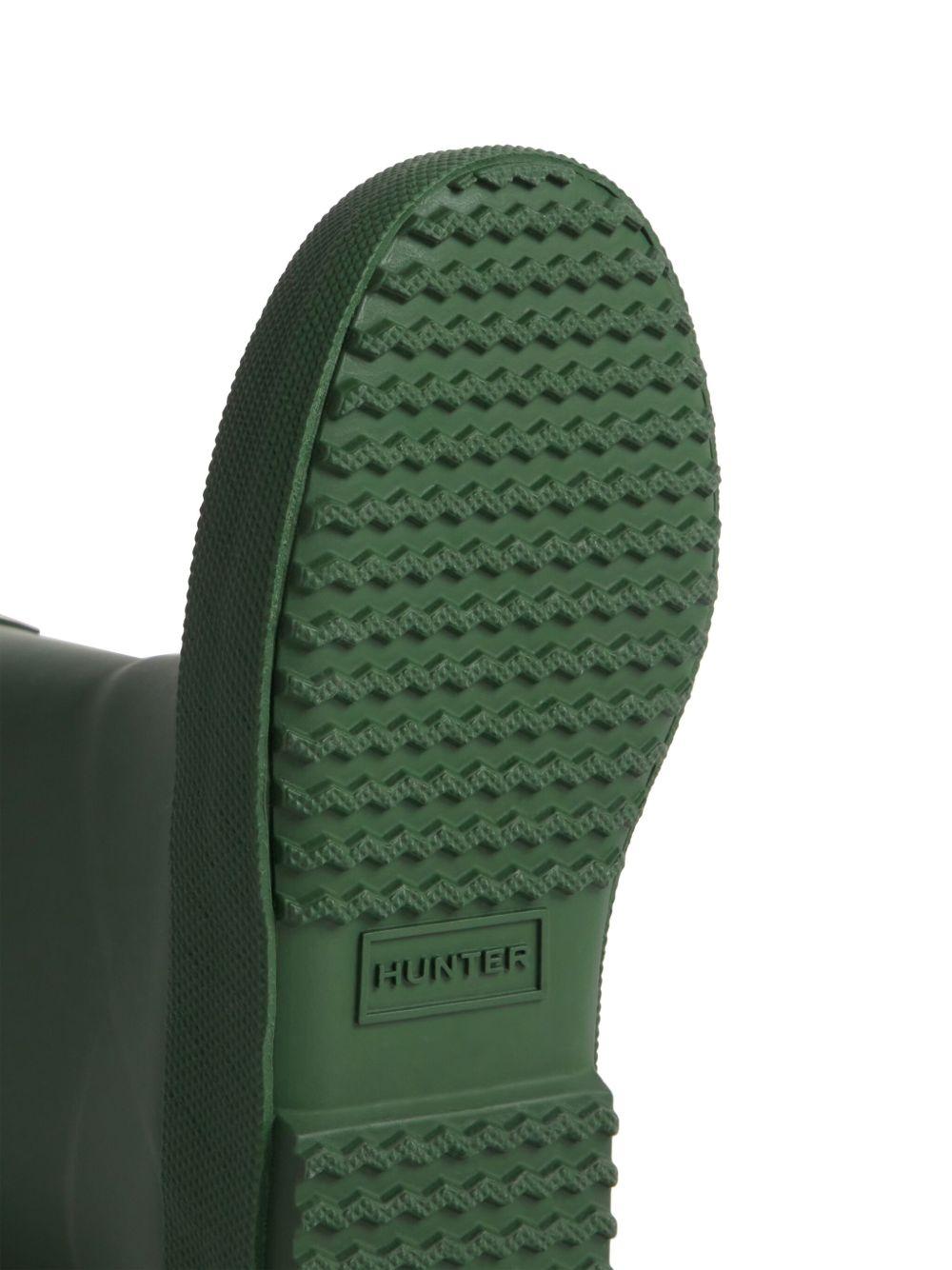 Stivali da pioggia per bambini Hunter Kids verde con applicazione - Rubino Kids
