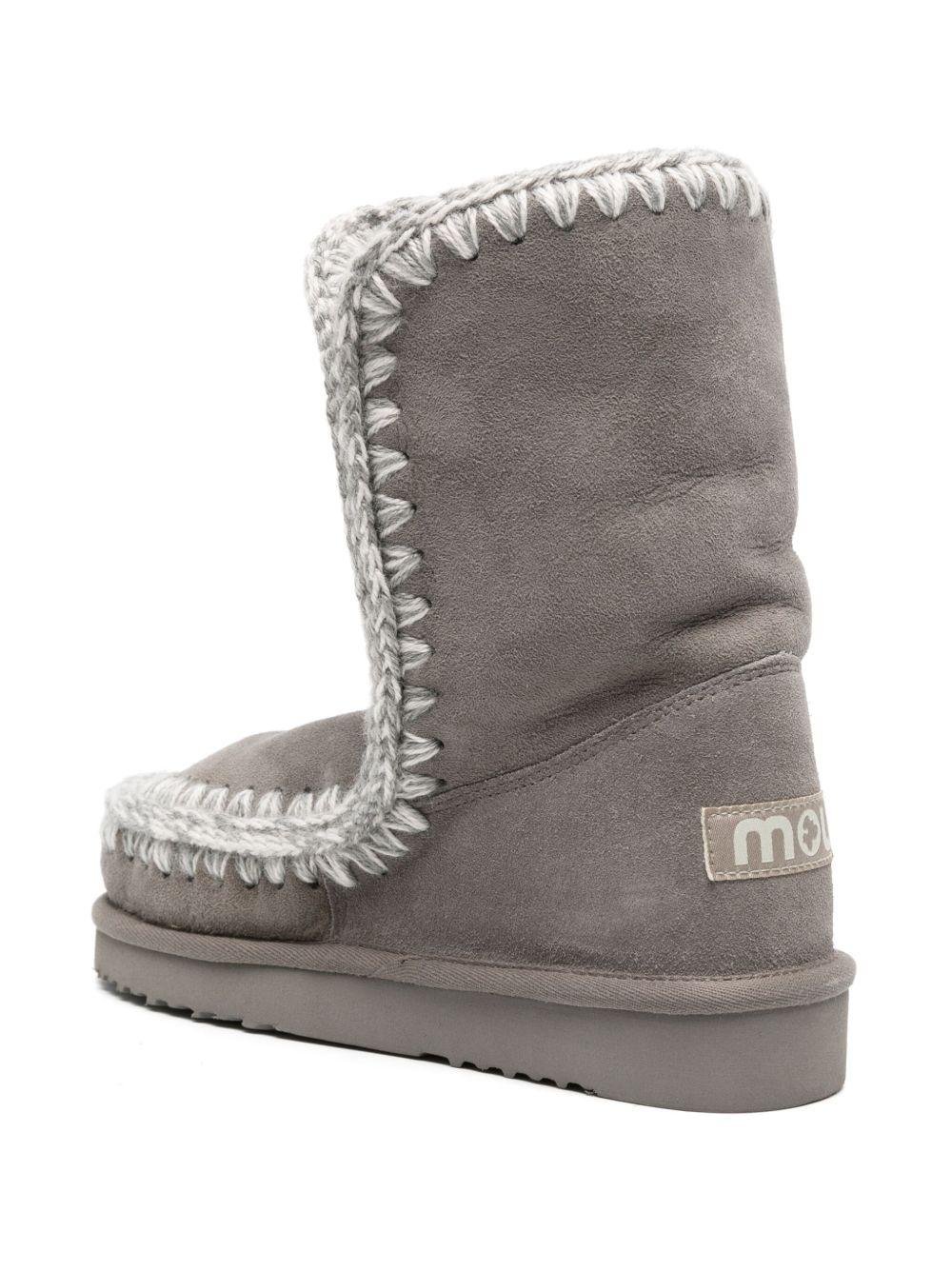 Stivali Eskimo Bold per bambina Mou Kids grigi con pelle scamosciata - Rubino Kids