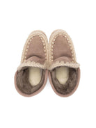 Stivali Eskimo per bambina Mou Kids beige con fodera in shearling - Rubino Kids