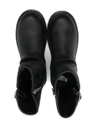 Stivali Genaya per bambina Dr. Martens Kids neri con dettaglio fibbia - Rubino Kids