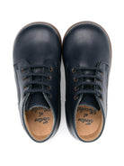 Stivali in pelle per neonato Tartine Et Chocolat blu con chiusura con lacci - Rubino Kids