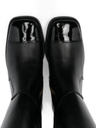 Stivali per bambina Balmain Kids nero con punta lucida - Rubino Kids