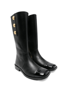 Stivali per bambina Balmain Kids nero con punta lucida - Rubino Kids