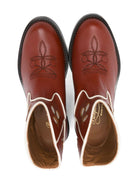 Stivali per bambina Bonpoint marrone con ricamo ciliegie - Rubino Kids