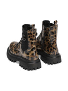 Stivali per bambina Dolce & Gabbana Kids animalier con applicazione - Rubino Kids