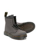 Stivali per bambina Dr. Martens Kids grigi con lacci - Rubino Kids