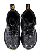 Stivali per bambina Dr. Martens Kids neri con effetto glitter - Rubino Kids