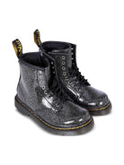 Stivali per bambina Dr. Martens Kids neri con effetto glitter - Rubino Kids