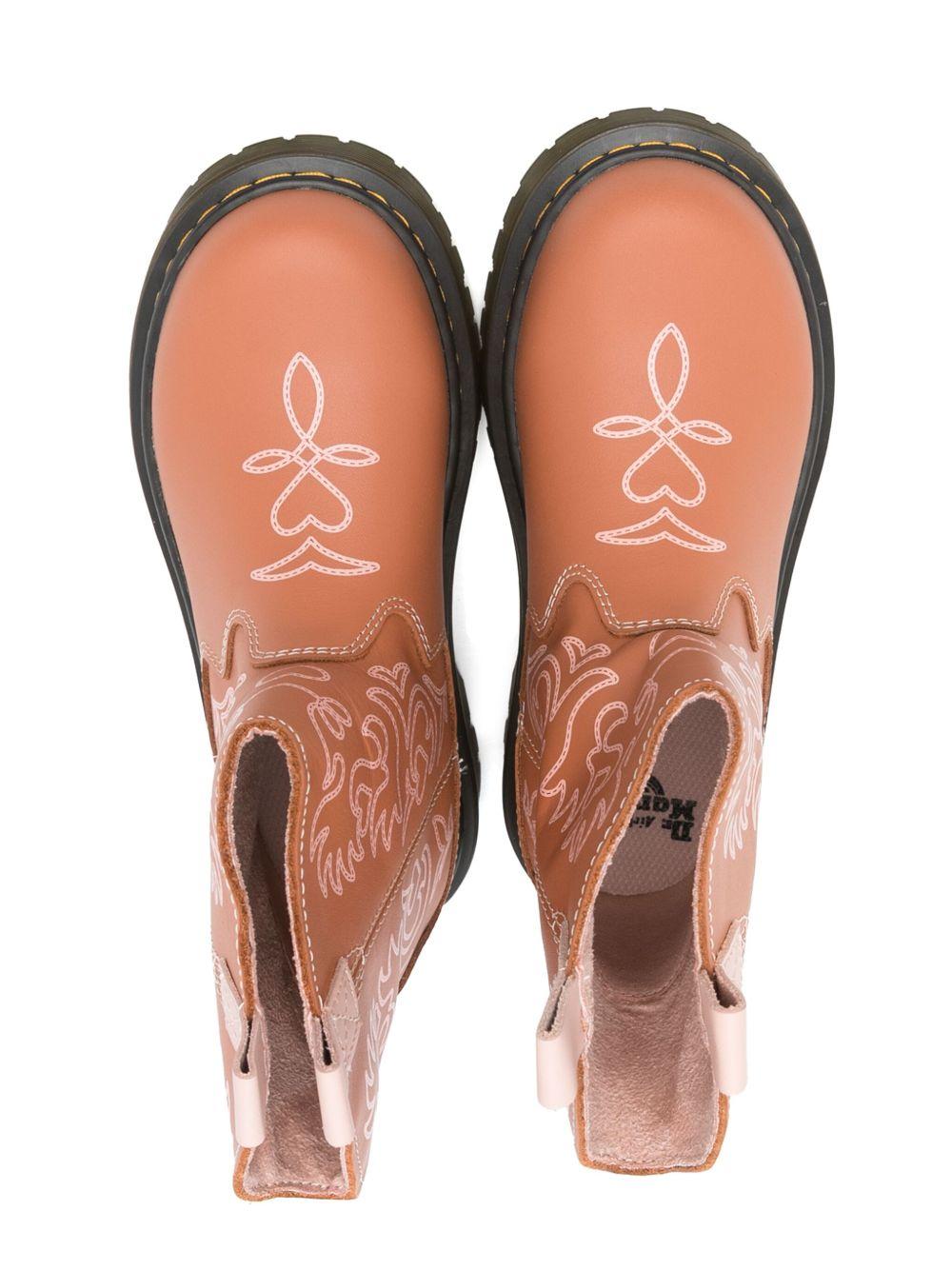 Stivali per bambina Dr. Martens Kids Strixton marrone - Rubino Kids