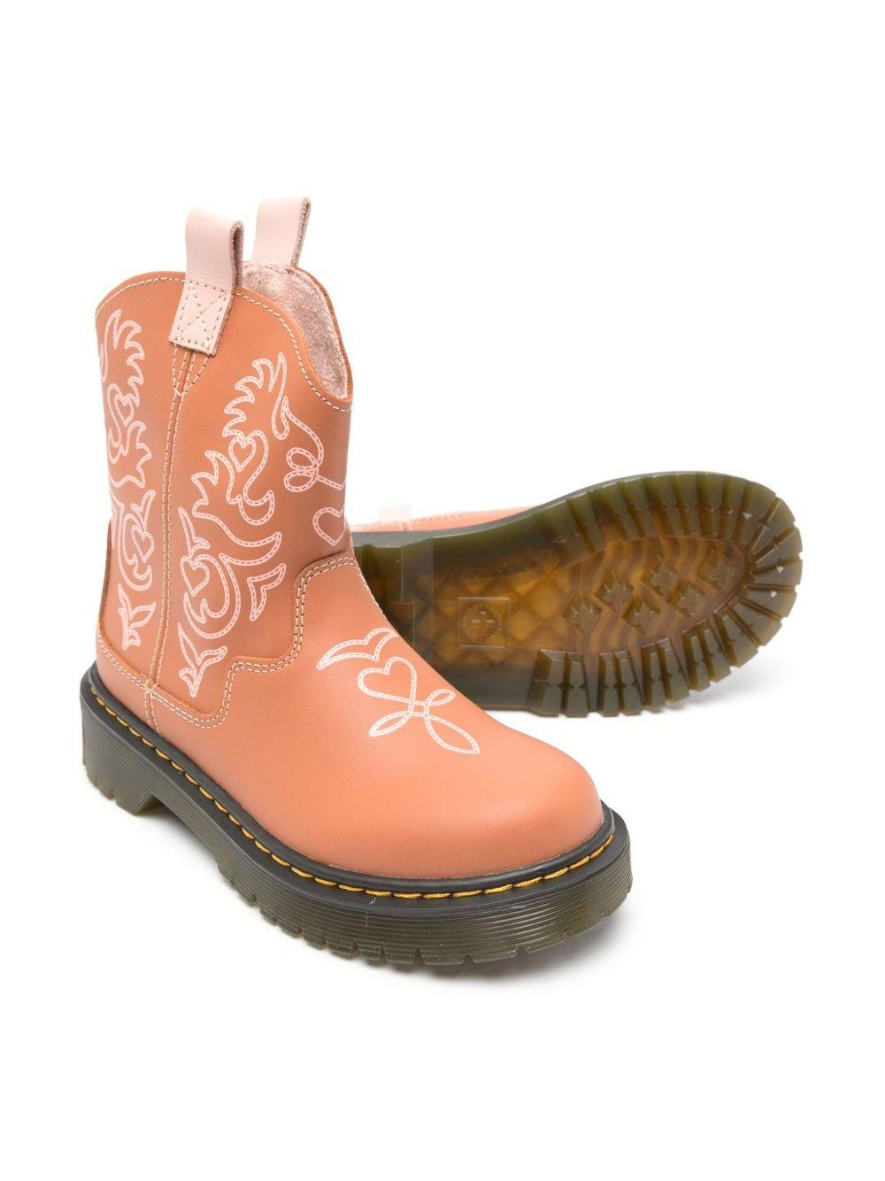 Stivali per bambina Dr. Martens Kids Strixton marrone - Rubino Kids