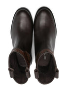 Stivali per bambina ETRO Kids marroni con ricamo Pegaso - Rubino Kids