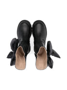 Stivali per bambina Florens neri con dettaglio fiocco sui lati - Rubino Kids