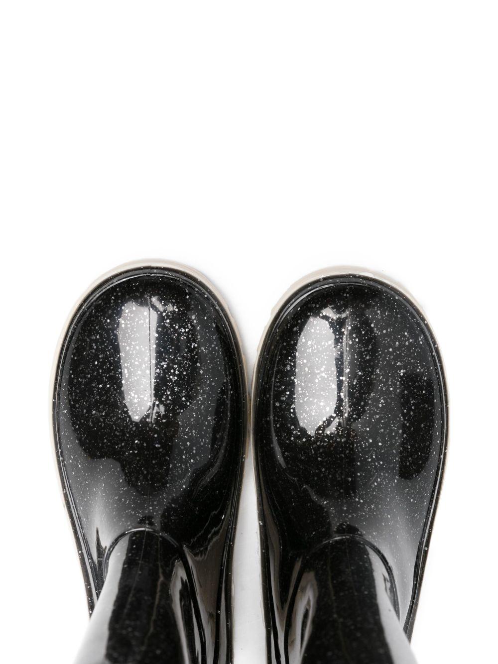 Stivali per bambina Marc Jacobs Kids neri con dettagli glitterati - Rubino Kids