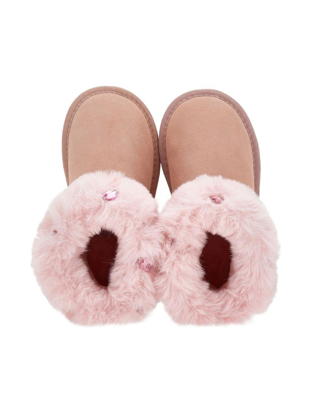 Stivali per bambina Monnalisa rosa con punta tonda - Rubino Kids