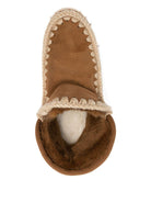 Stivali per bambina Mou Kids marroni con dettagli intrecciati - Rubino Kids