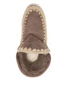 Stivali per bambina Mou Kids marroni con dettaglio logo - Rubino Kids