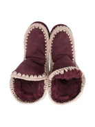 Stivali per bambina Mou Kids rossi con rifiniture all'uncinetto - Rubino Kids