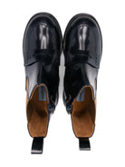 Stivali per bambina Rondinella neri con pannelli laterali elasticizzati - Rubino Kids