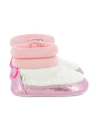 Stivali per neonata Billieblush rosa con bordo metallizzato - Rubino Kids
