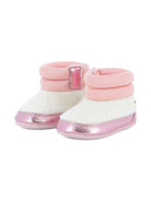 Stivali per neonata Billieblush rosa con bordo metallizzato - Rubino Kids