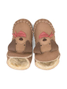 Stivali per neonata Donsje beige con motivo a muso di cane - Rubino Kids