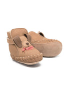 Stivali per neonata Donsje beige con motivo a muso di cane - Rubino Kids
