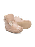 Stivali per neonata Donsje beige con motivo a muso di topo - Rubino Kids