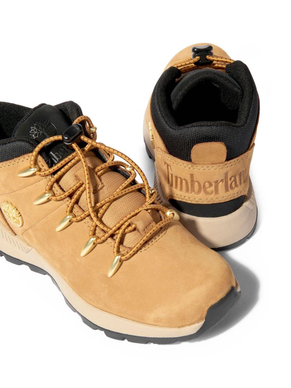 Stivali Sprint Trekker per bambino Timberland Kids beige con profilo alla caviglia imbottito - Rubino Kids