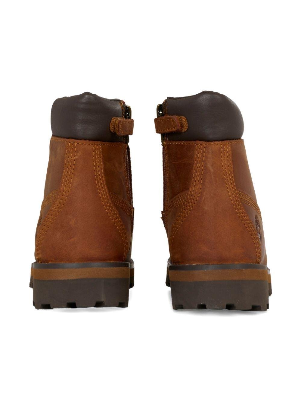 Stivali stringati per bambini Timberland Kids marroni con punta tonda - Rubino Kids