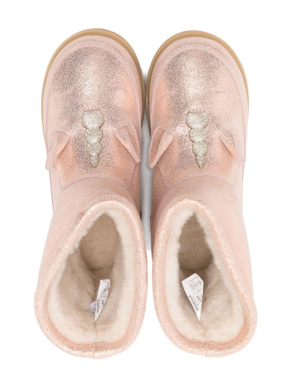 Stivali Xelly per bambina Donsje rosa con orecchie animali a scomparsa - Rubino Kids