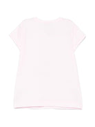T-shirt Alice x Disney per bambina Monnalisa rosa con orlo dritto - Rubino Kids