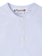 T-shirt Cesari per neonato Bonpoint azzurro con scollo rotondo - Rubino Kids