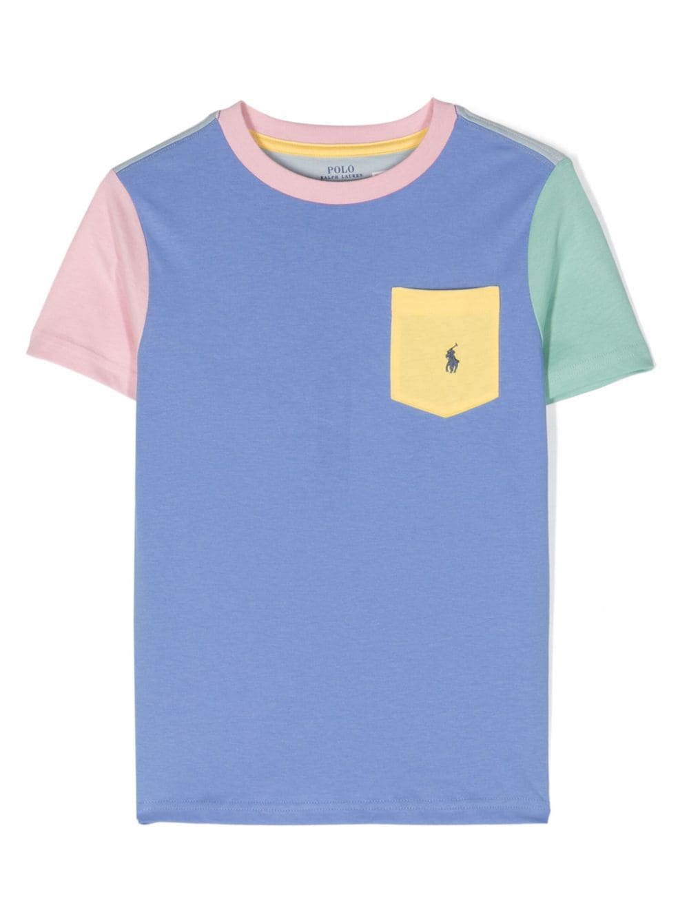 T-shirt con design color-block - Rubino Kids