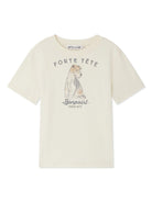 T-shirt con logo per bambino Bonpoint beige con orlo dritto - Rubino Kids