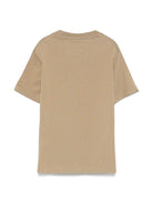 T-shirt con logo per bambino C.P. Company Kids beige con orlo dritto - Rubino Kids