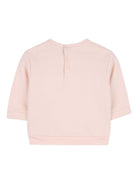 T-shirt con logo per neonata Chloé Kids rosa a maniche 3/4 - Rubino Kids