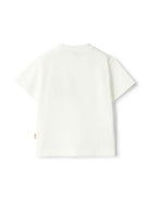 T-shirt con motivo sunset per neonato Il Gufo bianco con orlo dritto - Rubino Kids