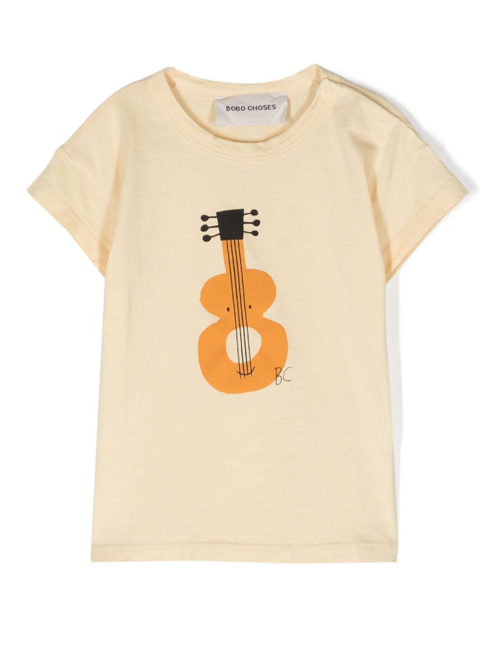 T-shirt con stampa chitarra - Rubino Kids