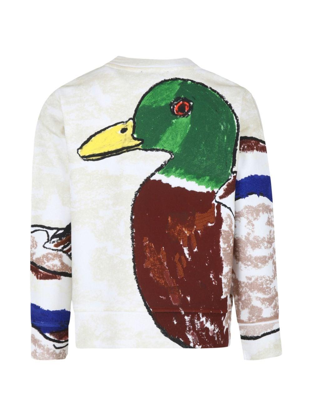 T-shirt con stampa grafica per bambino Burberry Kids con girocollo - Rubino Kids