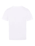 T-shirt con stampa per bambini Balmain Kids bianca con logo - Rubino Kids