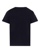 T-shirt con stampa per bambini Balmain Kids nera con logo - Rubino Kids
