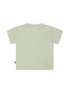 T-shirt con stampa per bambino Molo verde con scollo rotondo - Rubino Kids