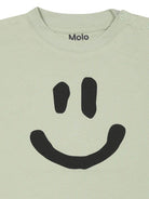 T-shirt con stampa per bambino Molo verde con scollo rotondo - Rubino Kids
