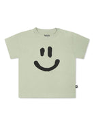 T-shirt con stampa per bambino Molo verde con scollo rotondo - Rubino Kids