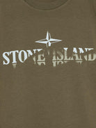 T-shirt con stampa per bambino Stone Island Junior verde - Rubino Kids