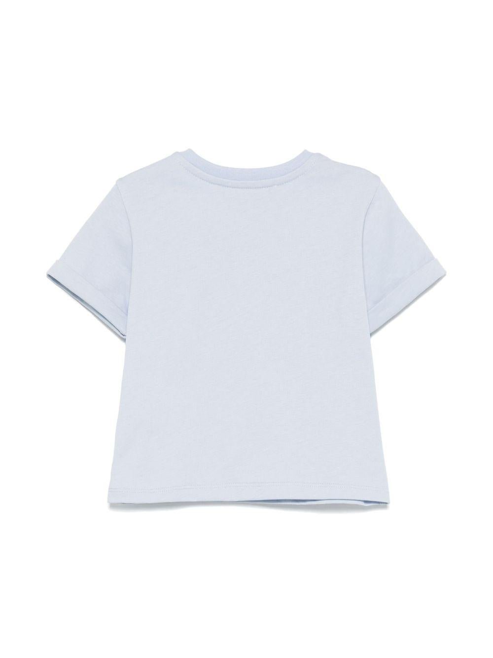 T-shirt con stampa per neonato Tartine & Chocolat azzurro con girocollo - Rubino Kids