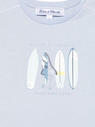 T-shirt con stampa per neonato Tartine & Chocolat azzurro con girocollo - Rubino Kids